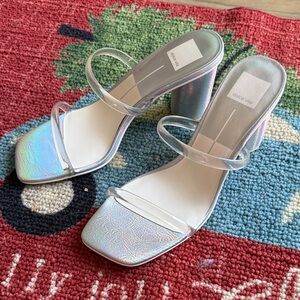 Dolce Vita Women's Silver Heeled Sandals